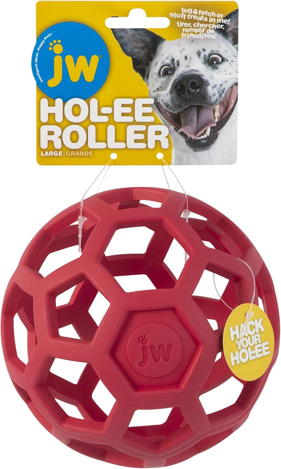 JW Pet Hol-ee Roller - Bola de rompecabezas de juguete para perros,...