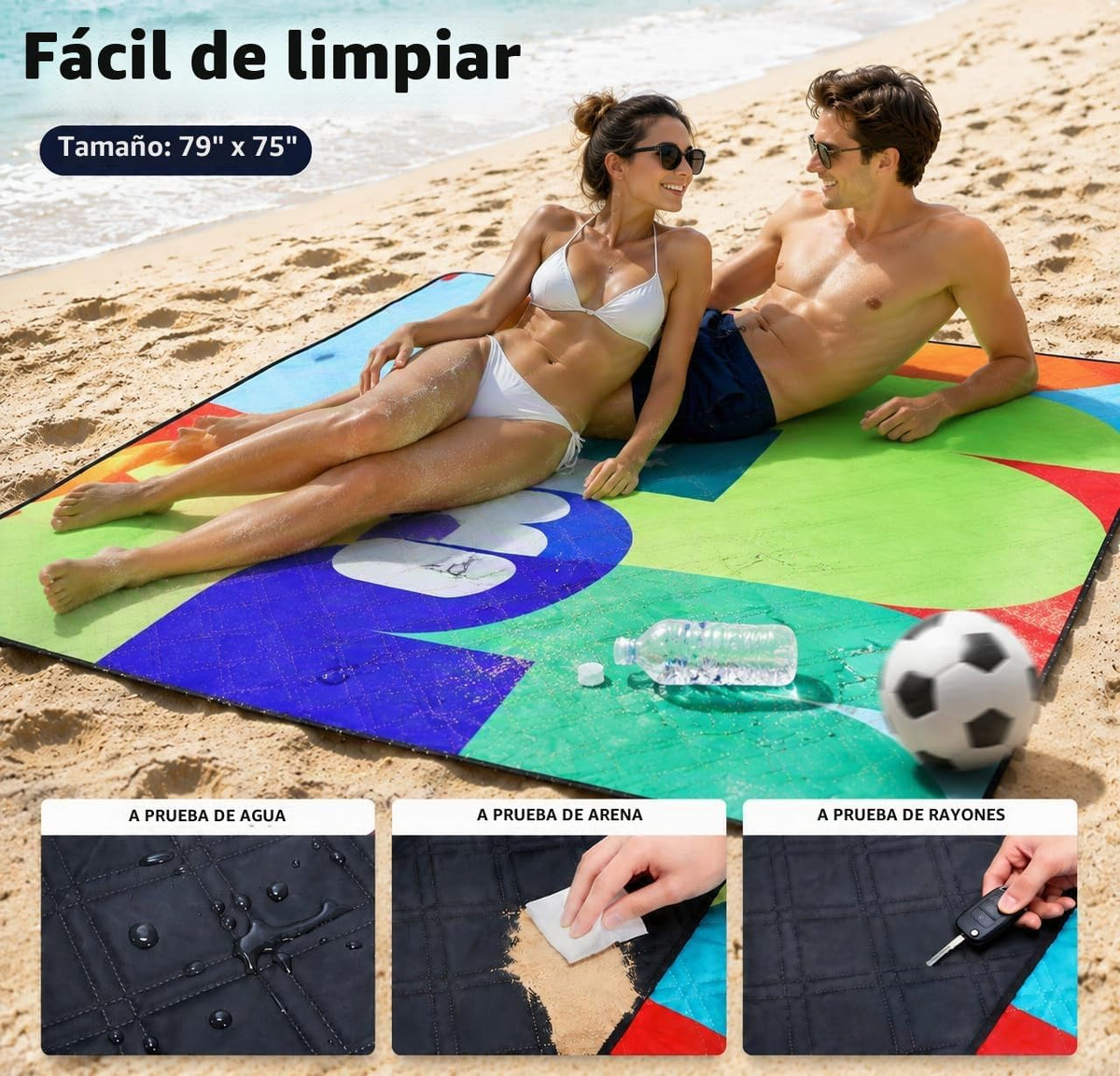 Manta de picnic de la Copa Mundial de la FIFA 2026, manta de playa...