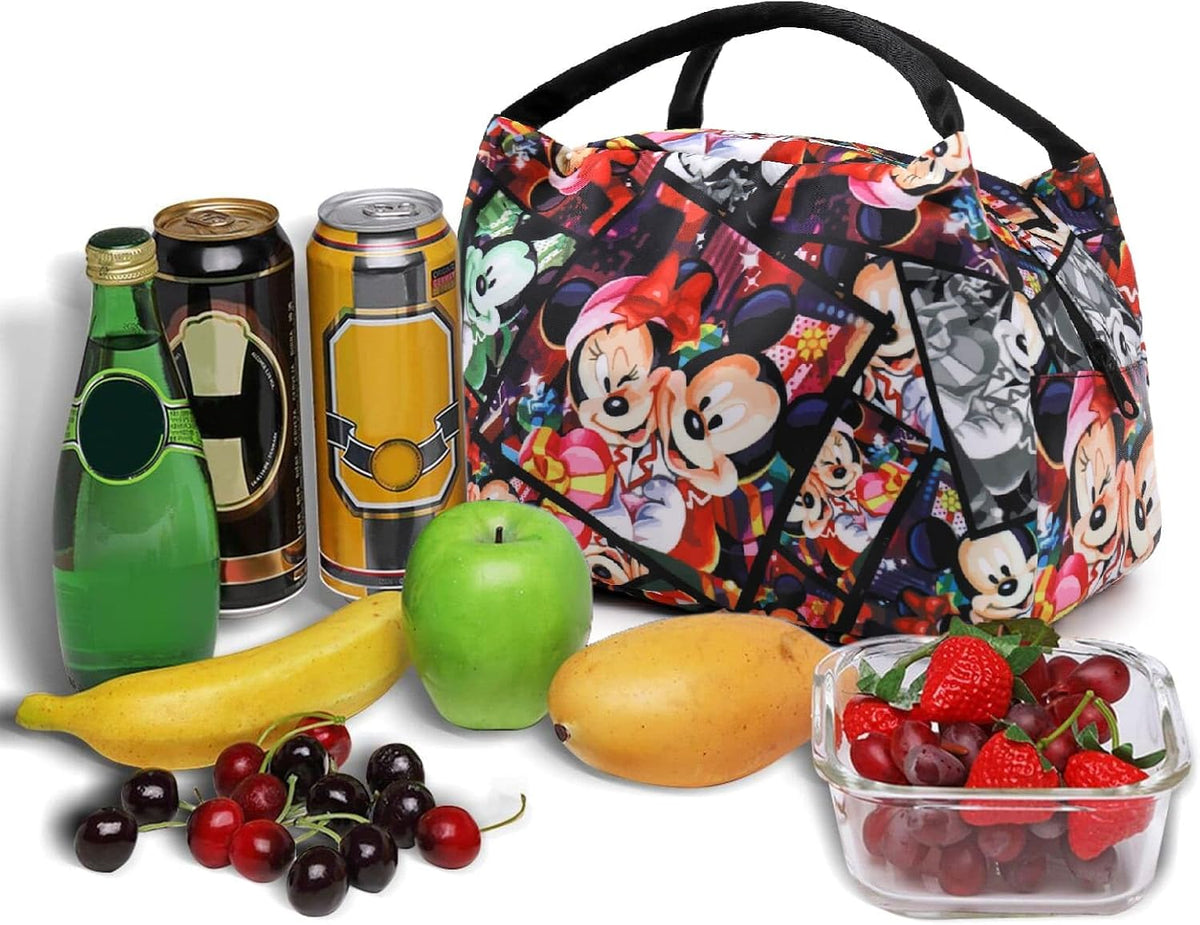 Bolsa de almuerzo de anime para mujer, hielera aislada, bonita lonc...