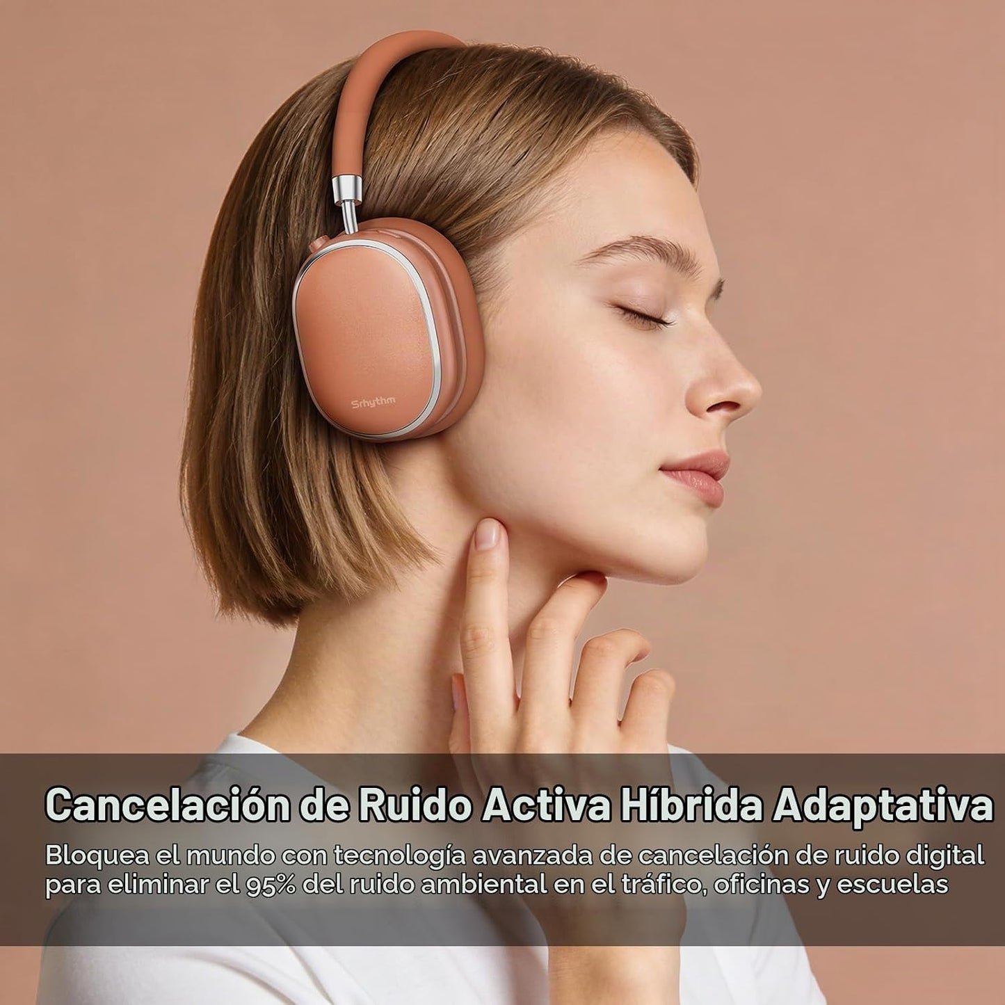 Srhythm NiceComfort 95 Auriculares inalámbricos con cancelación de...