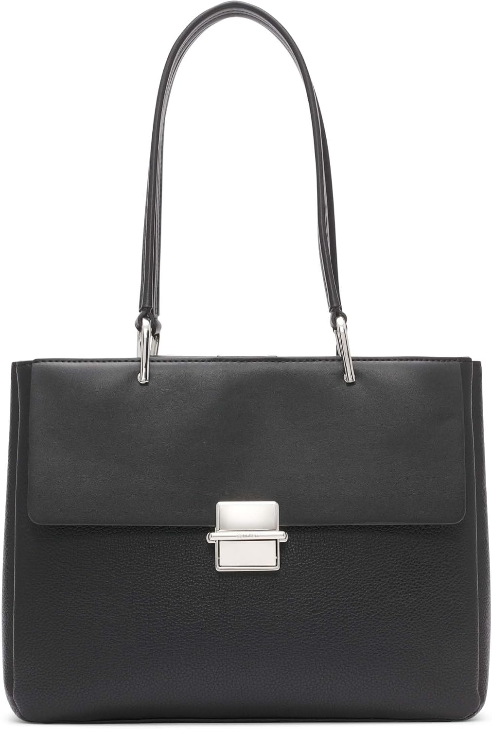 Calvin Klein Clove - Bolso tote con solapa y triple compartimento p...