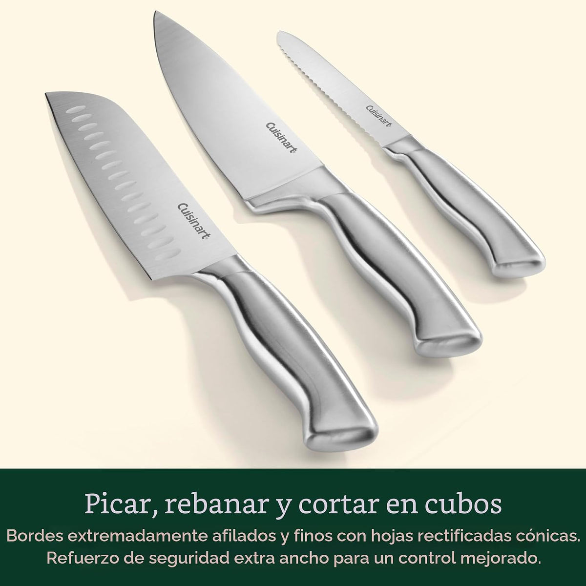 Cuisinart C77SS-15PK Juego de 15 piezas de cuchillería con mango hu...