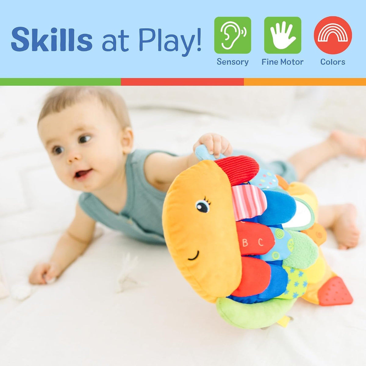 Melissa &amp; Doug Flip pescado suave juguete de bebé.