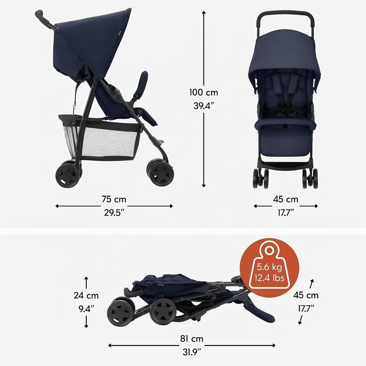 hauck Sport - Cochecito plegable ligero y compacto para bebés\/niño...