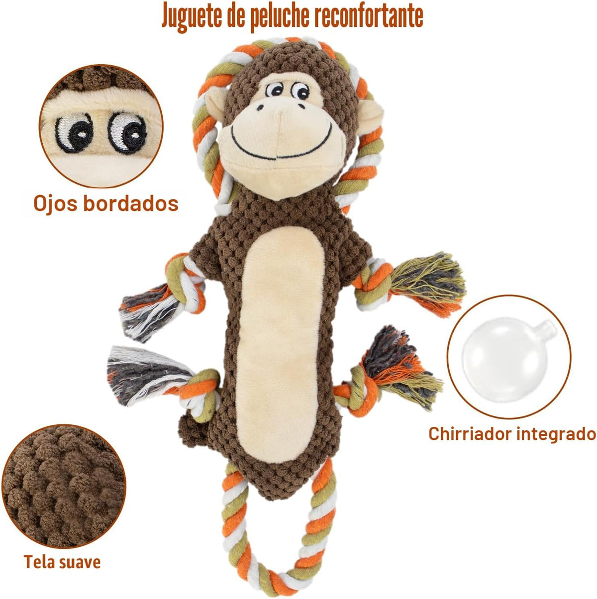 CneeeeeB Juguetes de perro duraderos y chirriantes, juguetes mastic...