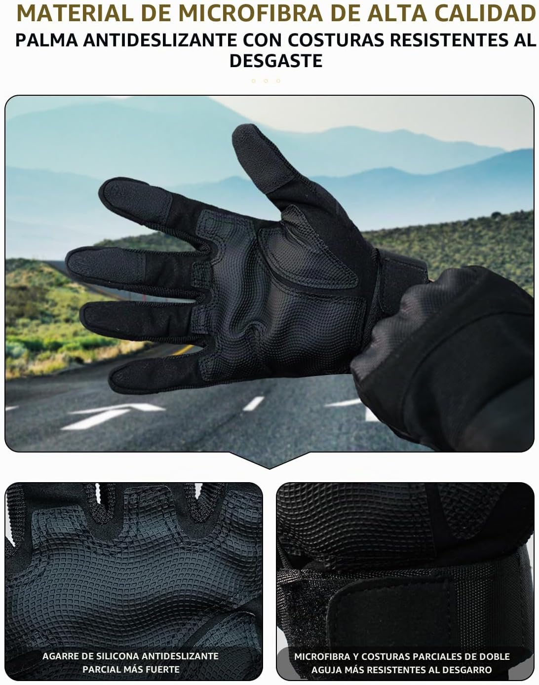 Guantes tácticos Mmhpluos, guantes de motocicleta para hombres y mu...