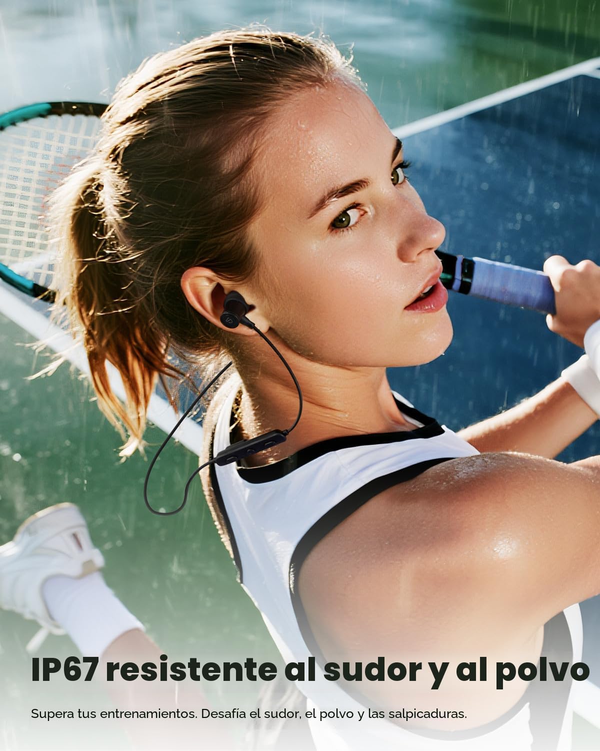 SoundPEATS Q40 HD Auriculares deportivos con banda para el cuello c...