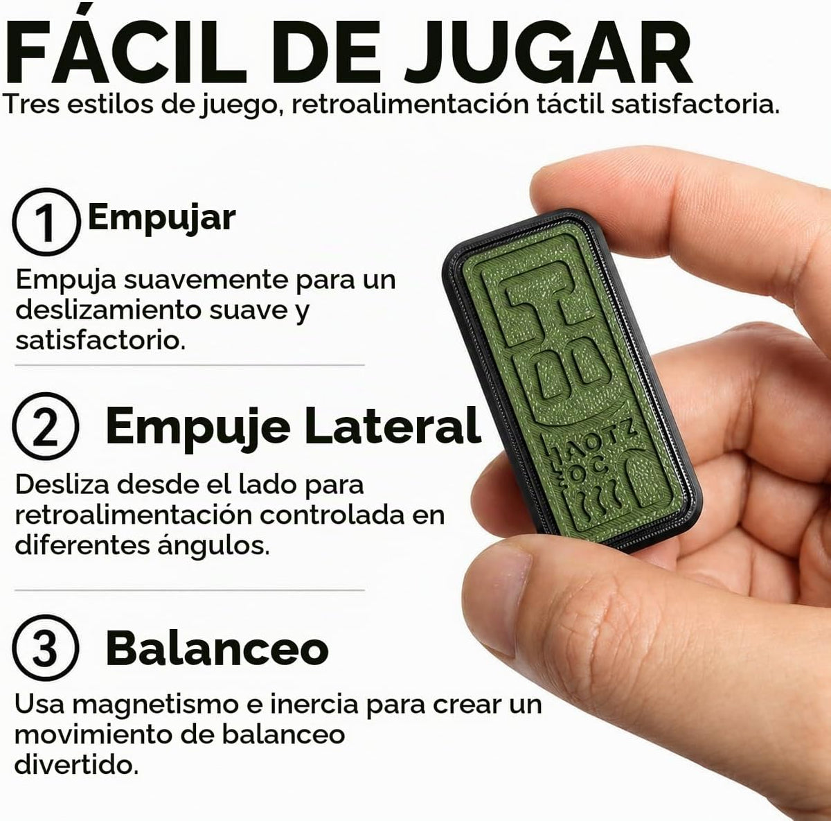 HAOTZ Fidget Slider - Juguete sensorial para adultos impreso en 3D...