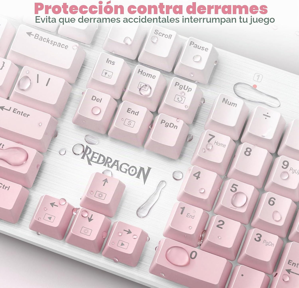 Redragon Teclado mecánico con cable K671GP | Teclado LED, 11 modos...