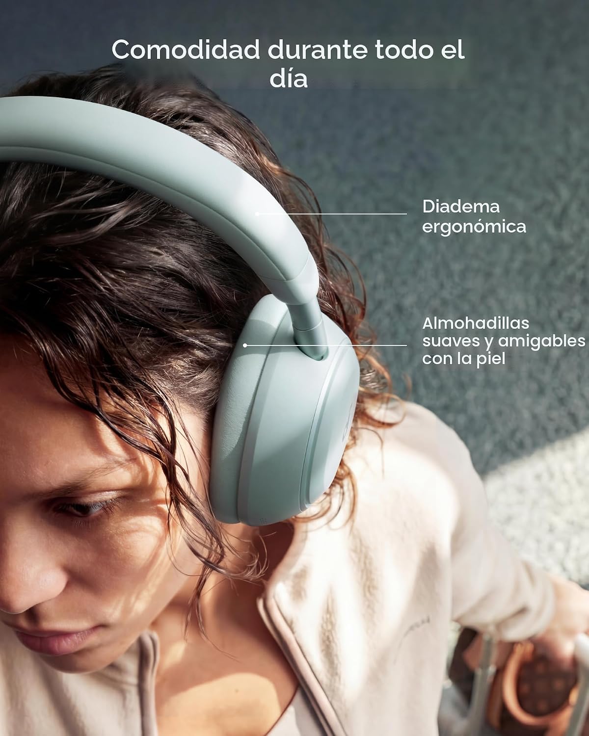 Soundcore Space 2 by Anker, auriculares con cancelación activa de r...
