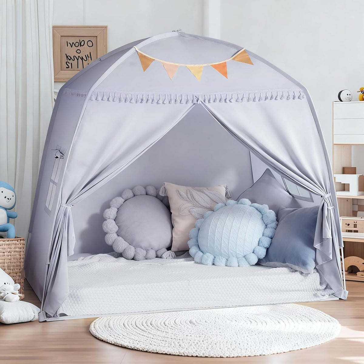 Sumbababy Tienda de Campaña Grande Tipo Tipi para Niños: con Luces...