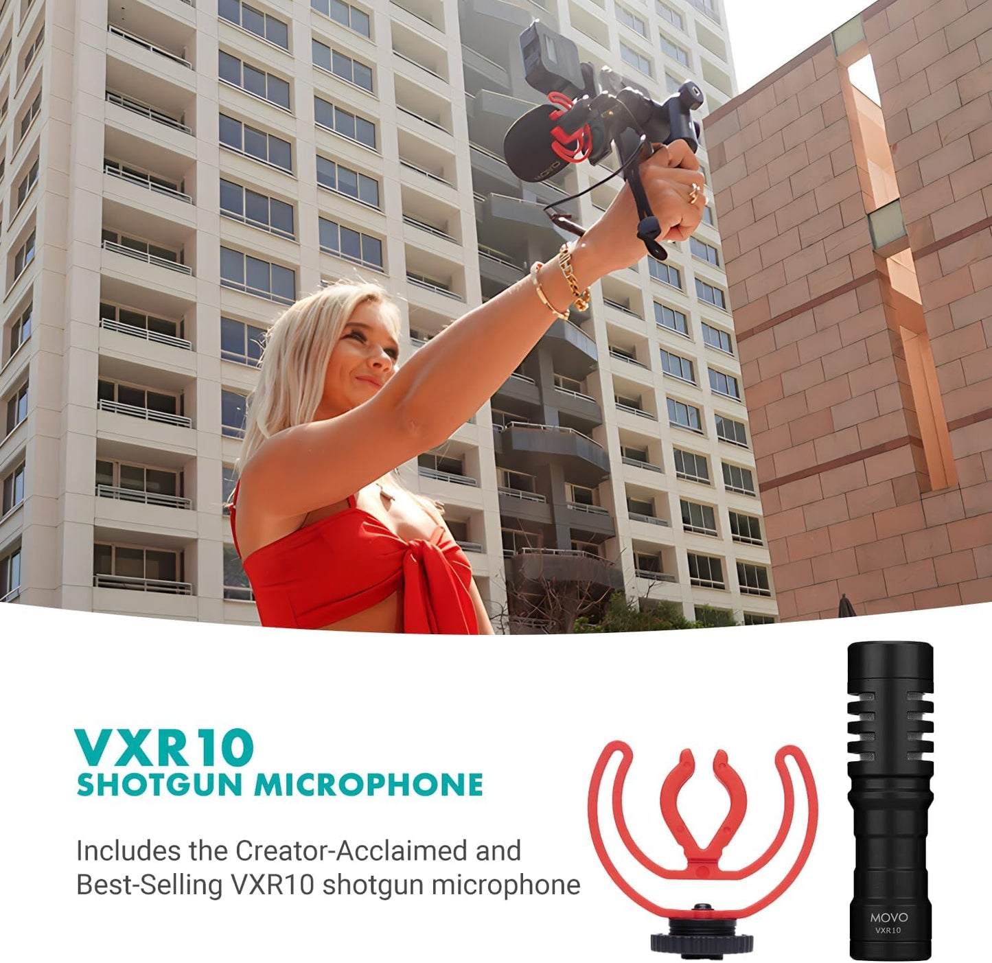 Movo iVlogger-PRO Kit de vlogging para iPhone\/Android - Kit de ini...