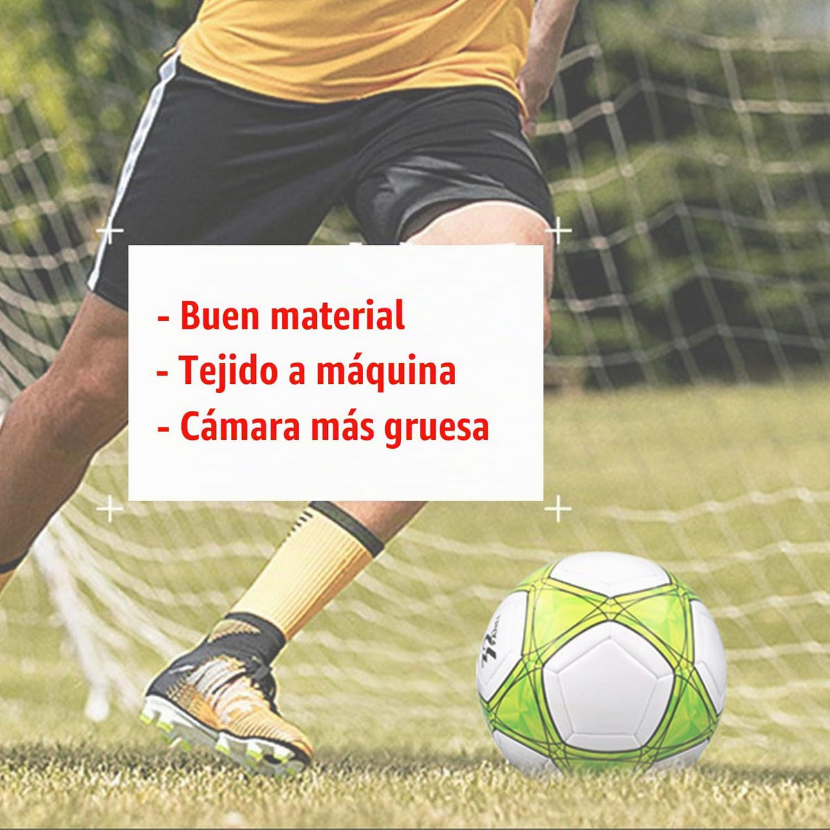 AYANICA Balón de fútbol tamaño 3,4,5 PU suave para práctica de entr...