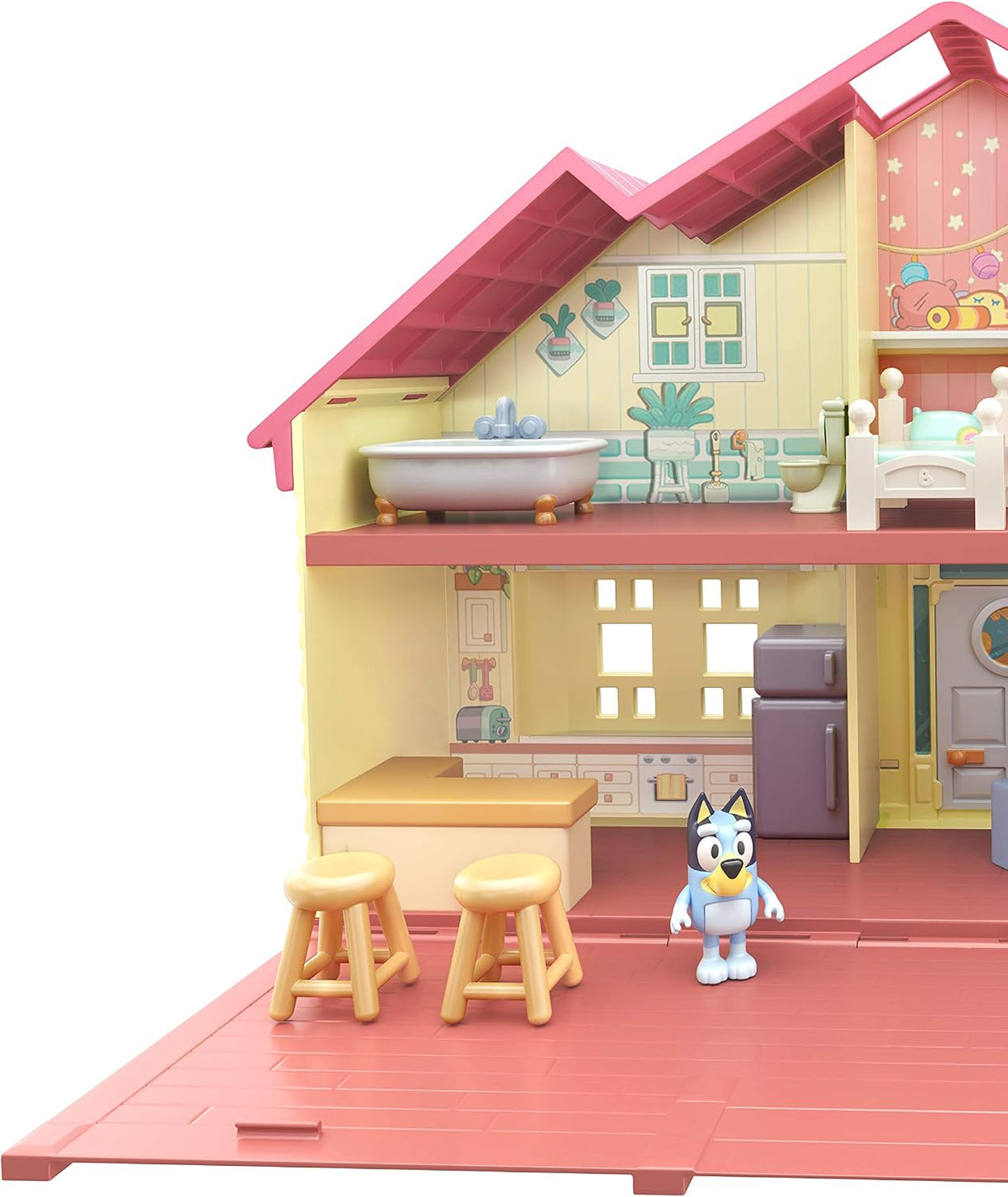 Bluey - Set de juego de casa de juguete, Mega Paquete Familiar Hoga...