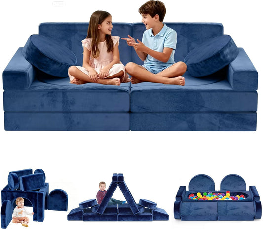 Decmuerx Sofá modular de juego para niños, 12 piezas, sofá modular...