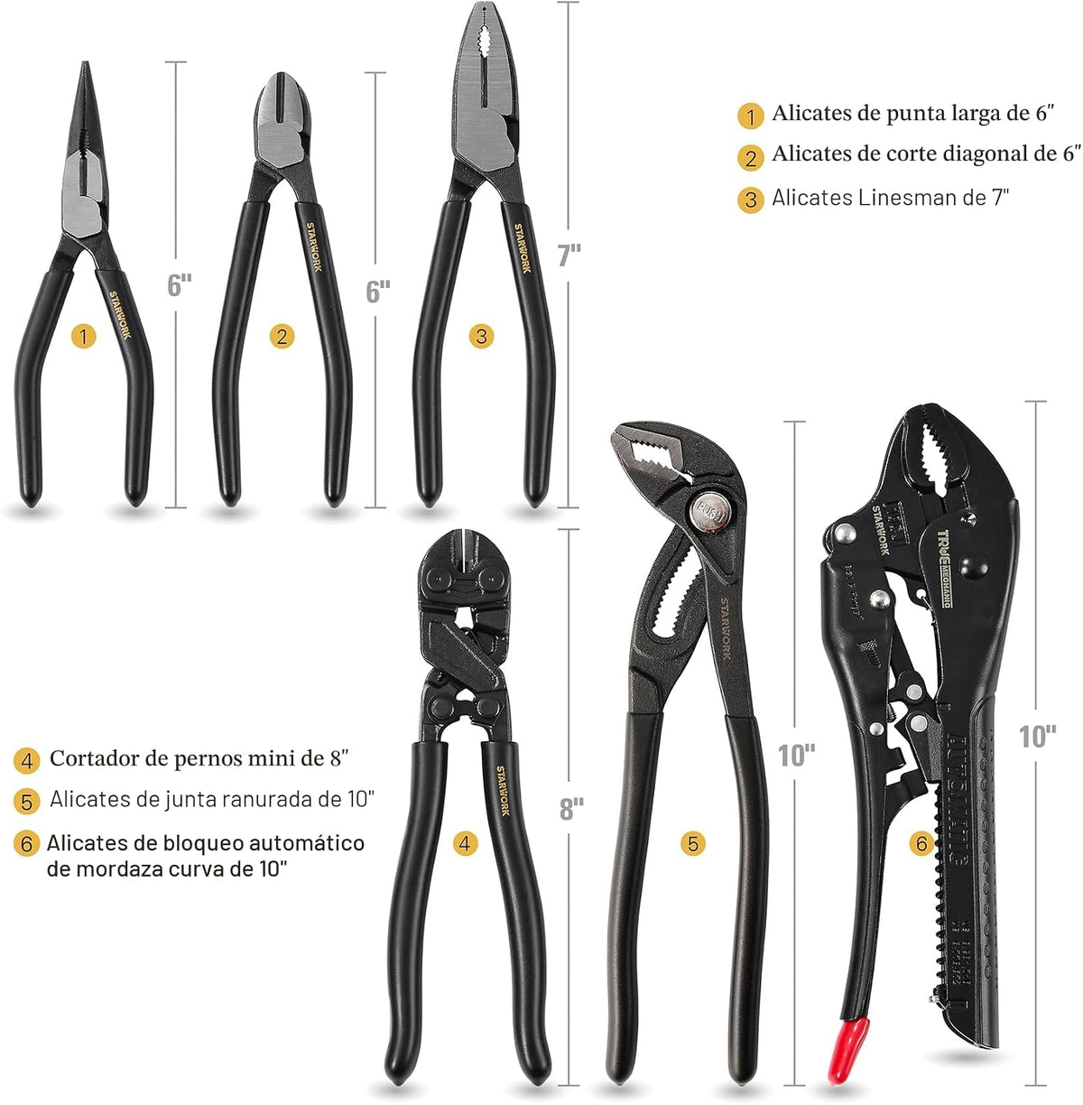 STARWORK TRUE MECHANIC - Juego de herramientas mecánicas de 312 pie...