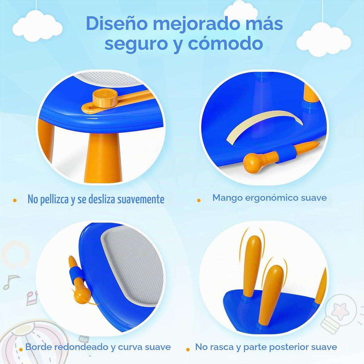 Kikidex - Juguetes para niños de 1 a 3 años, tablero magnético de d...