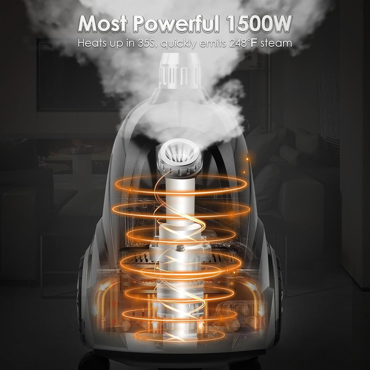 Vaporizador Jenaely para ropa, vaporizador de ropa de pie de 1500 W...