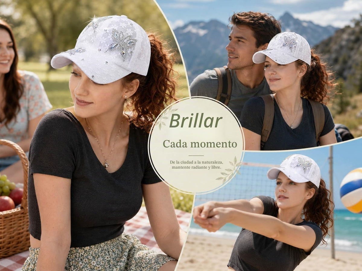 Bling Bling - Gorra de béisbol con diseño de mariposa para mujer, d...