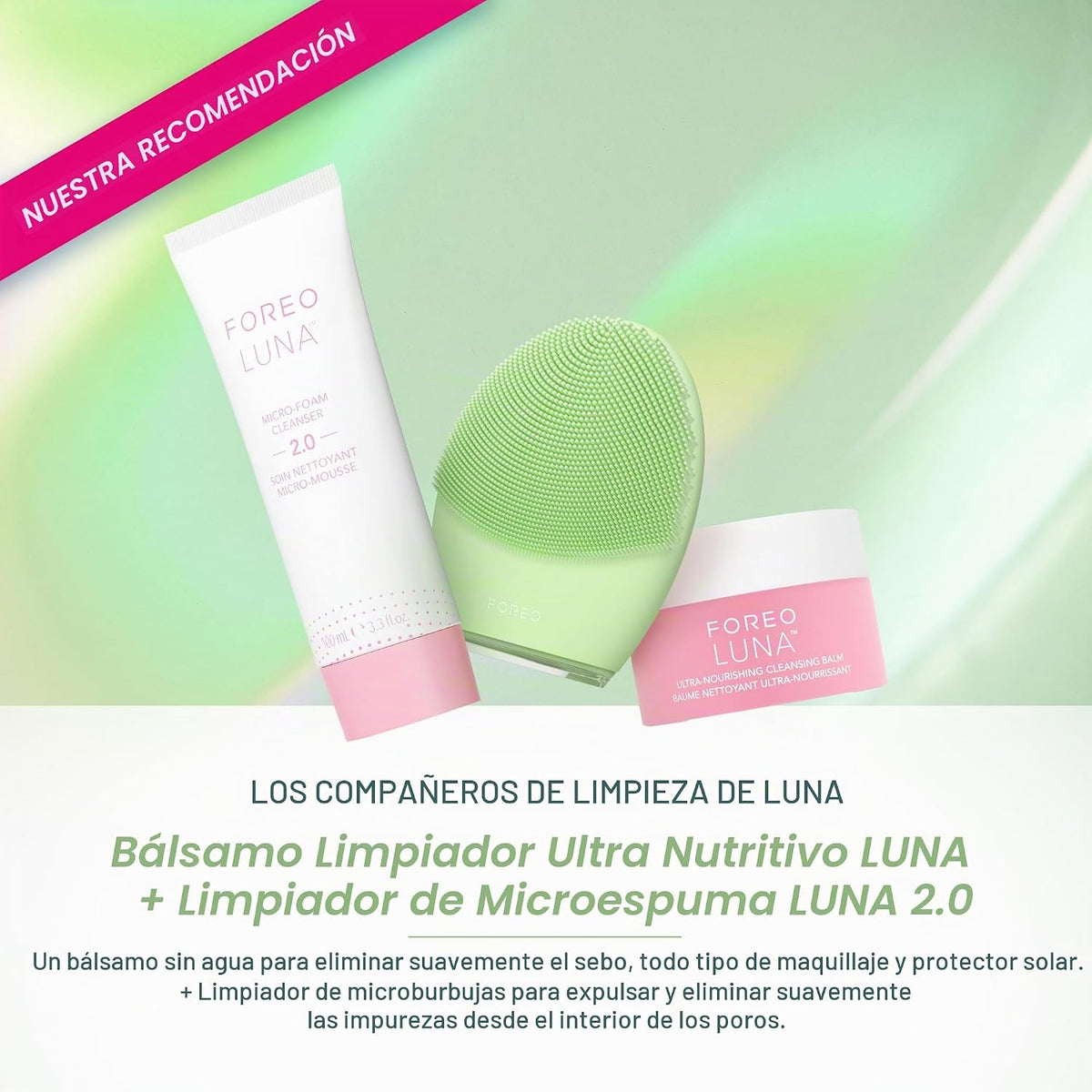 FOREO LUNA 4 Cepillo Limpiador Facial - Masajador - Antienvejecimie...