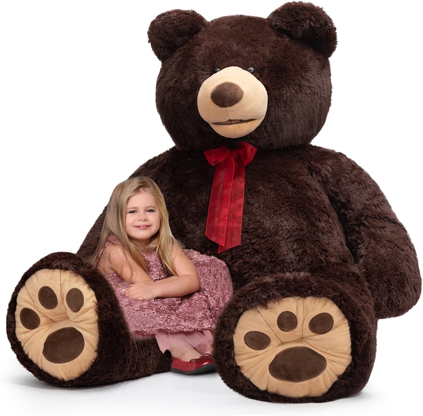 HollyHOME Oso de peluche gigante de 5 pies con pata bordada, regalo...