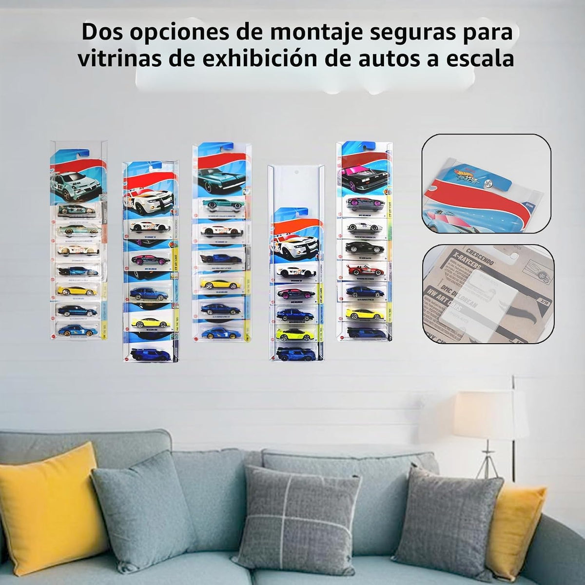 30 piezas de estuche de exhibición de autos modelo con montaje en p...