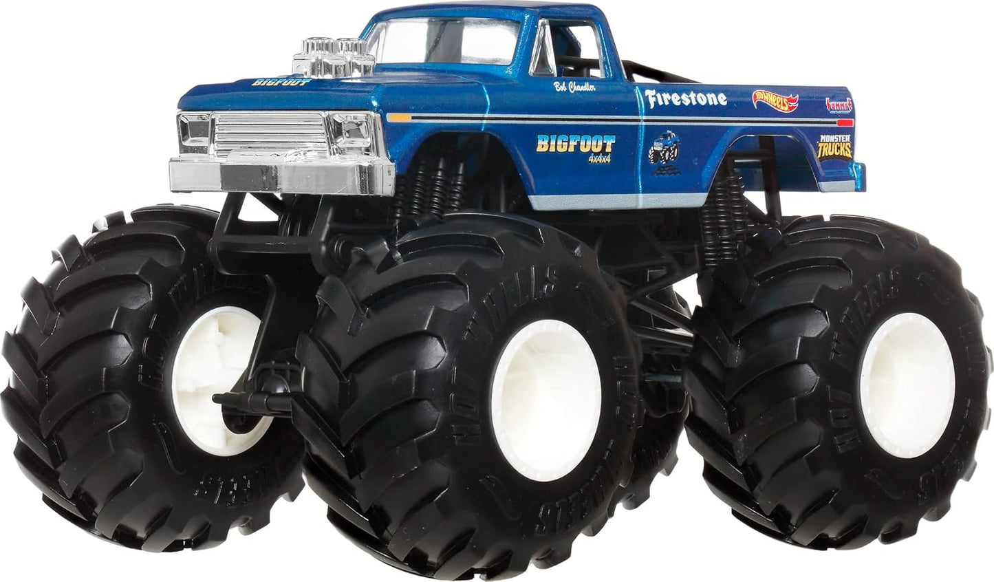 Hot Wheels Monster Trucks, camión monstruo de gran tamaño, camión d...