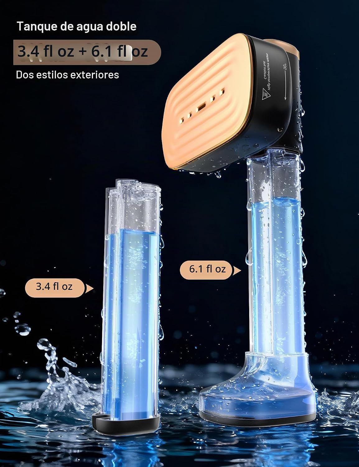 Sundu Vaporizador de viaje para ropa, vaporizador portátil de mano,...