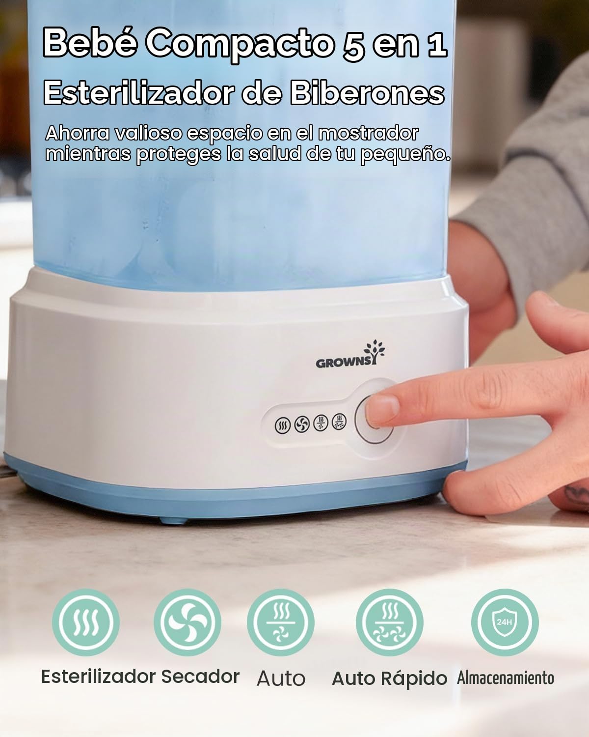 Esterilizador y Secador de Biberones, Esterilizador Eléctrico Compa...