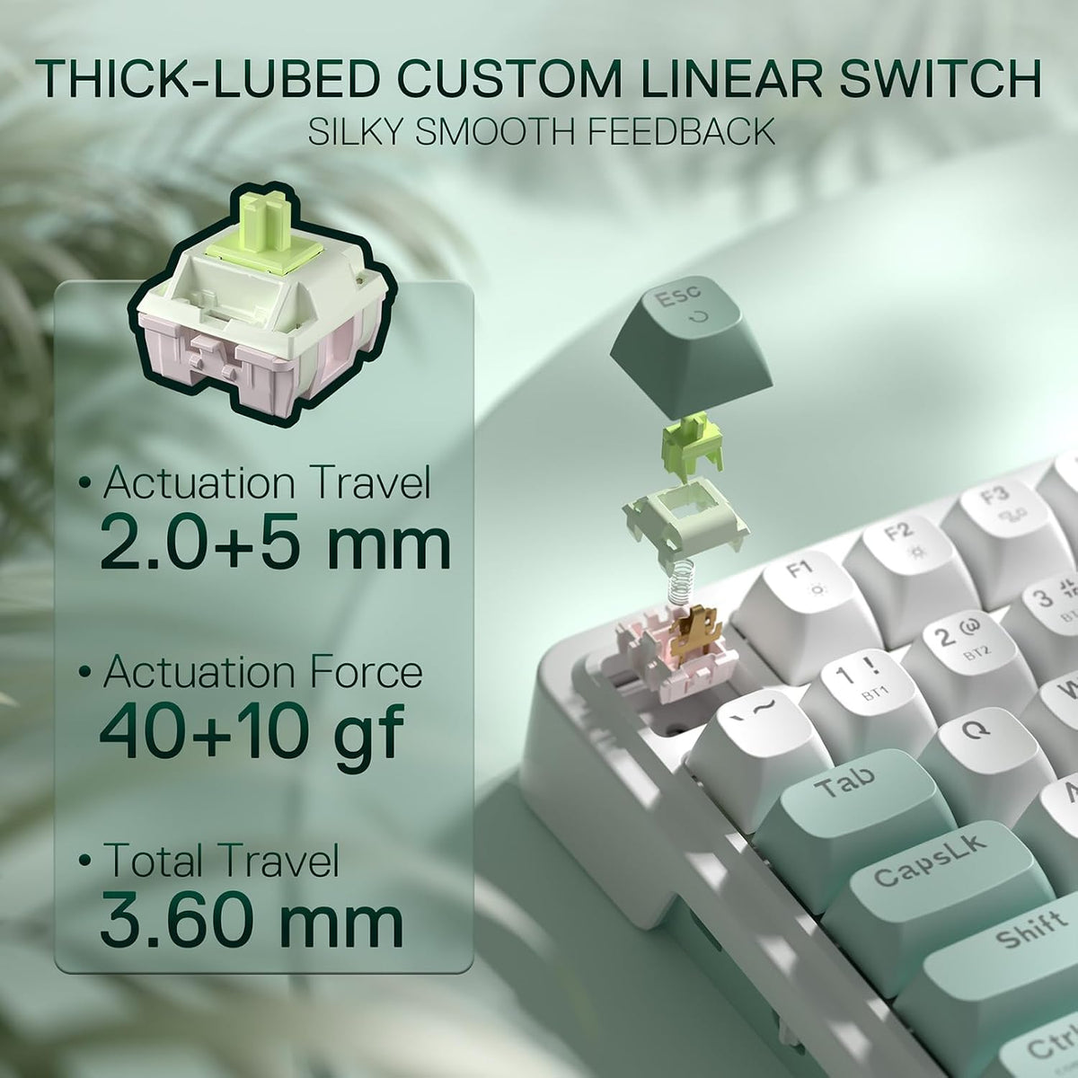 Redragon K719 Teclado inalámbrico para juegos con junta con pantall...