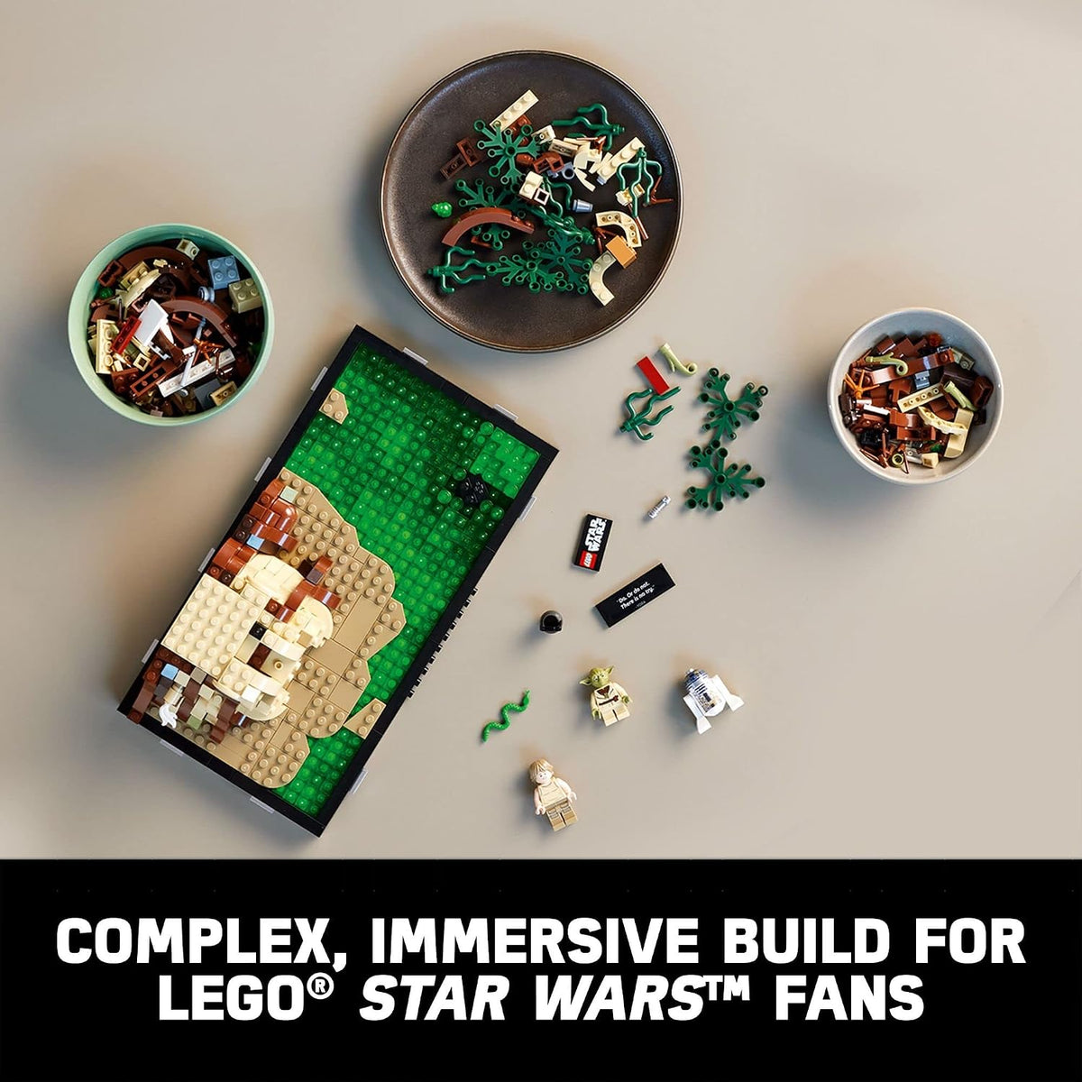 LEGO Star Wars Dagobah Jedi Diorama de entrenamiento 75330 - Serie...
