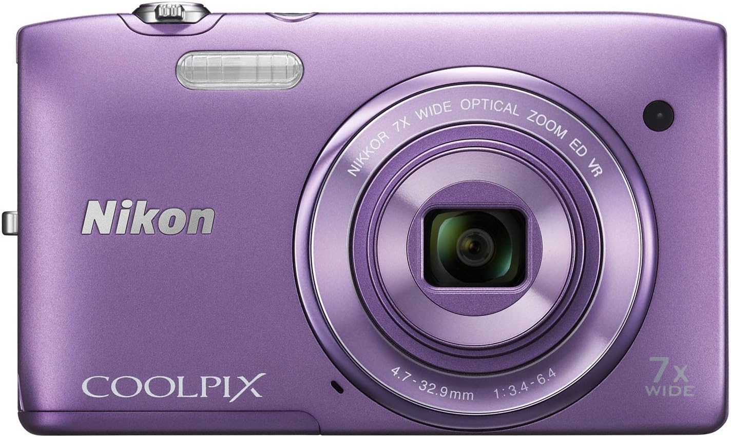 Nikon COOLPIX S3500 Cámara digital de 20,1 MP con zoom 7x (Morado)...