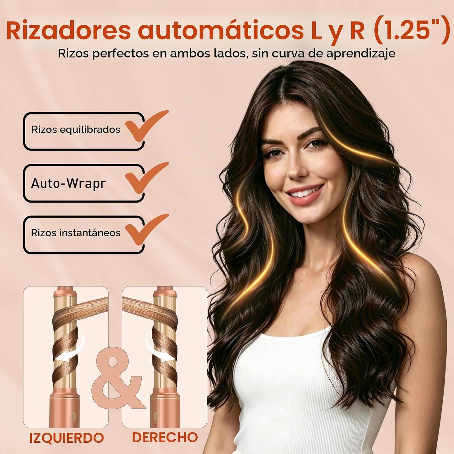 Mythsight StyleVibe - Moldeador de aire 6 en 1 con secador de pelo...