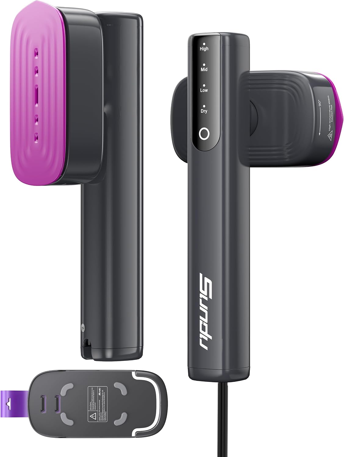 Sundu Vaporizador y plancha 2 en 1 para ropa, vaporizador de viaje...