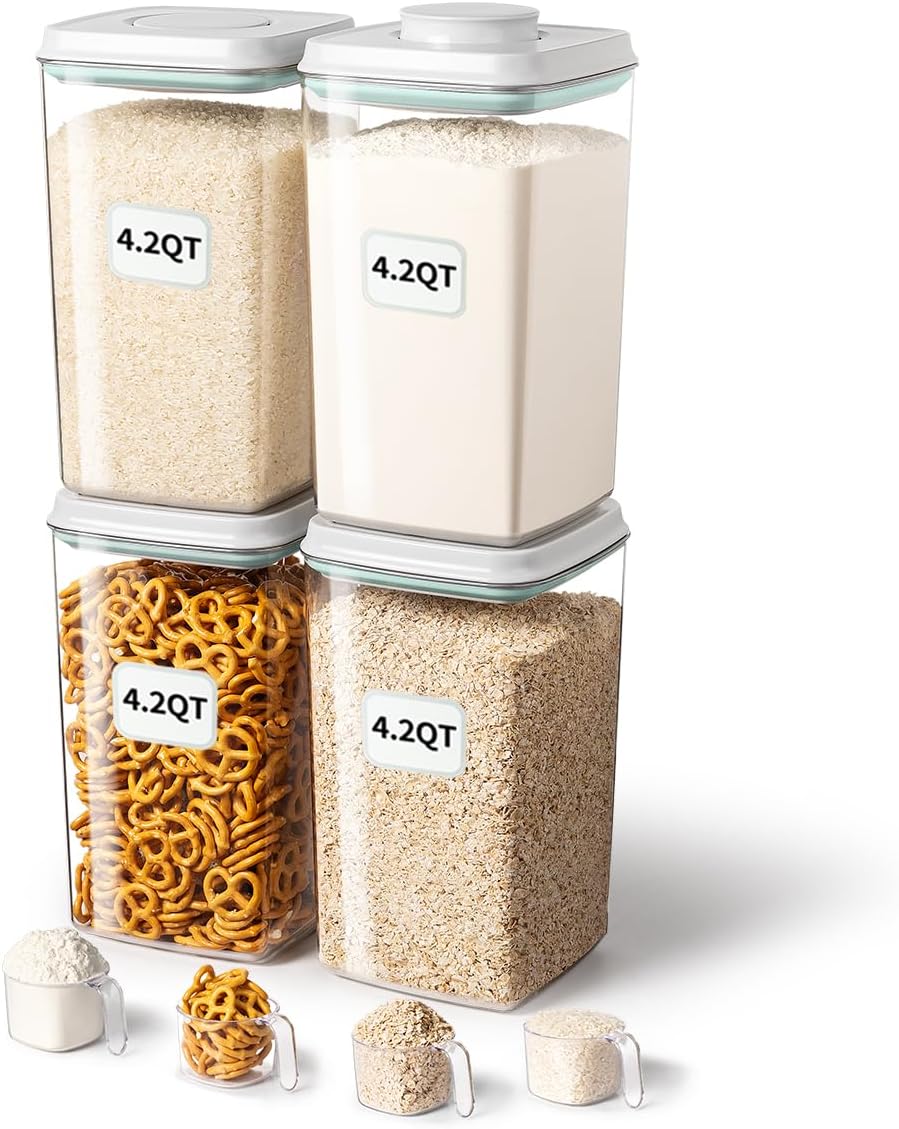 Ankou Envase hermético para almacenamiento de alimentos con tapa a...