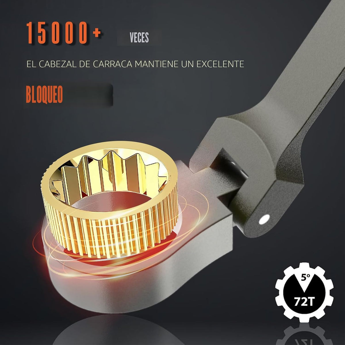 SUZUME Juego de llaves de trinquete de cabeza flexible de 24 piezas...