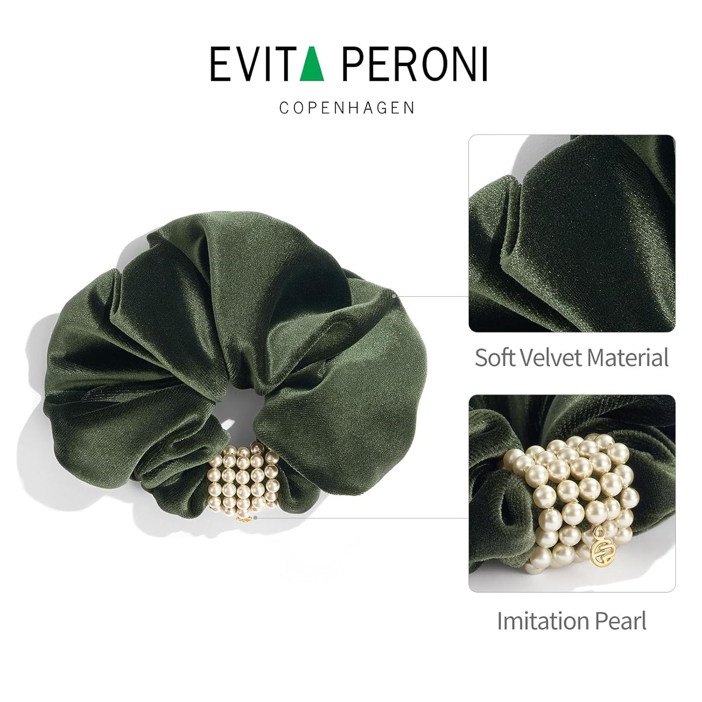 EVITA PERONI Coleteros para el cabello para mujeres, coleteros de t...