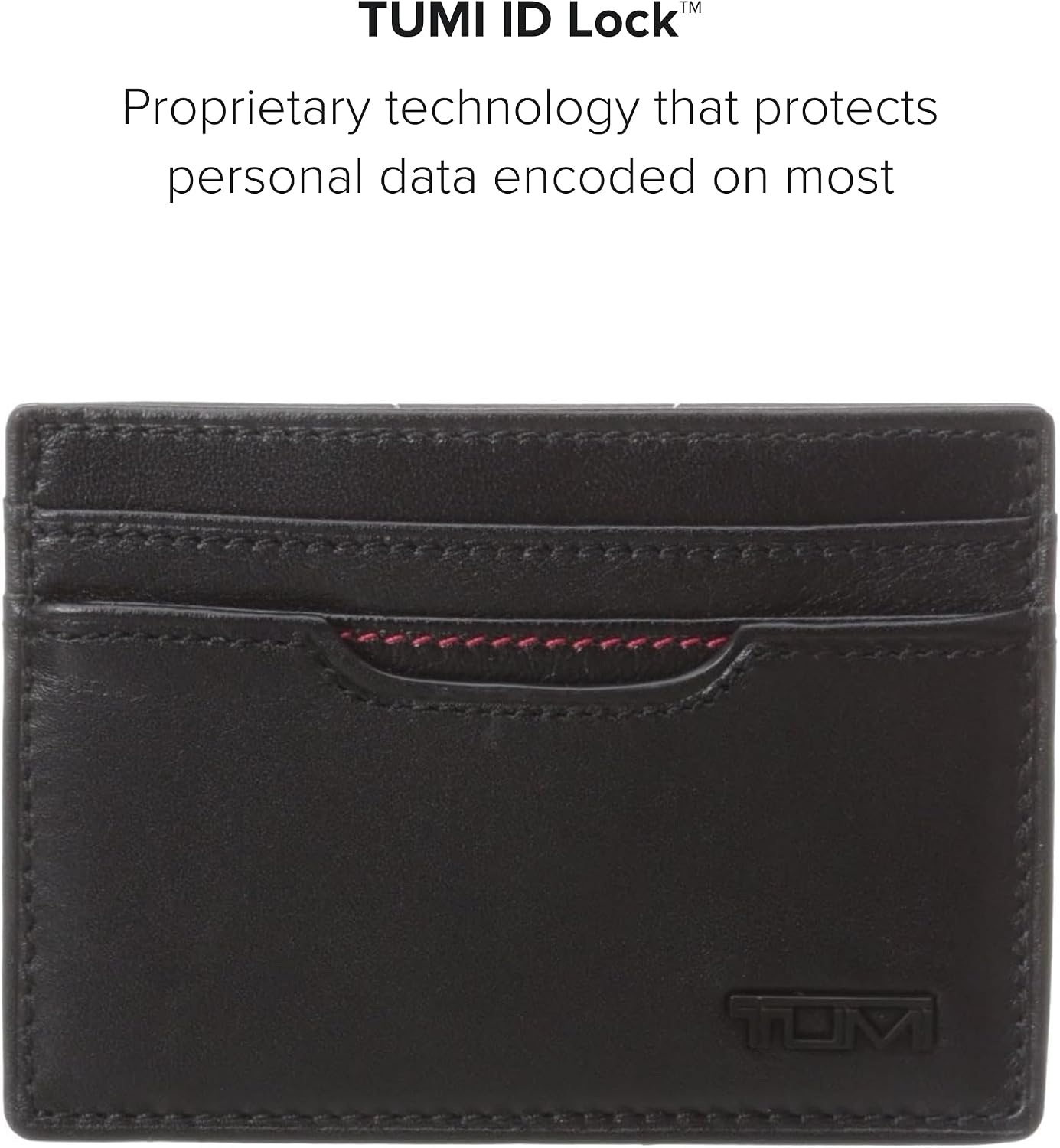 TUMI Estuche para tarjetas con clip para dinero Delta para hombre,...