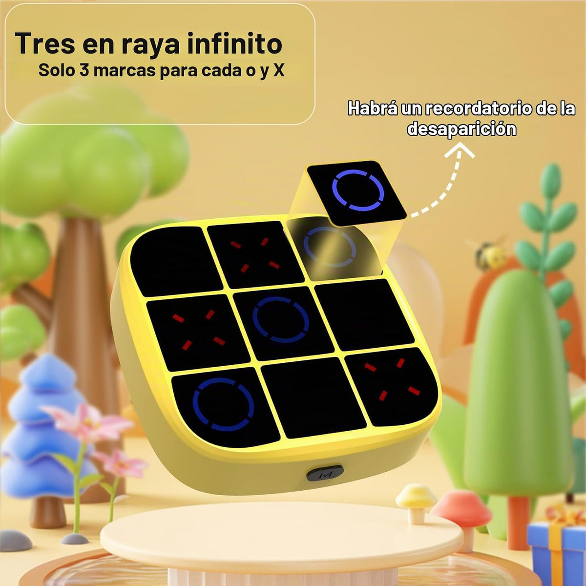 Juego de Tic-Tac-Toe Bolt, consola de juegos de rompecabezas portát...