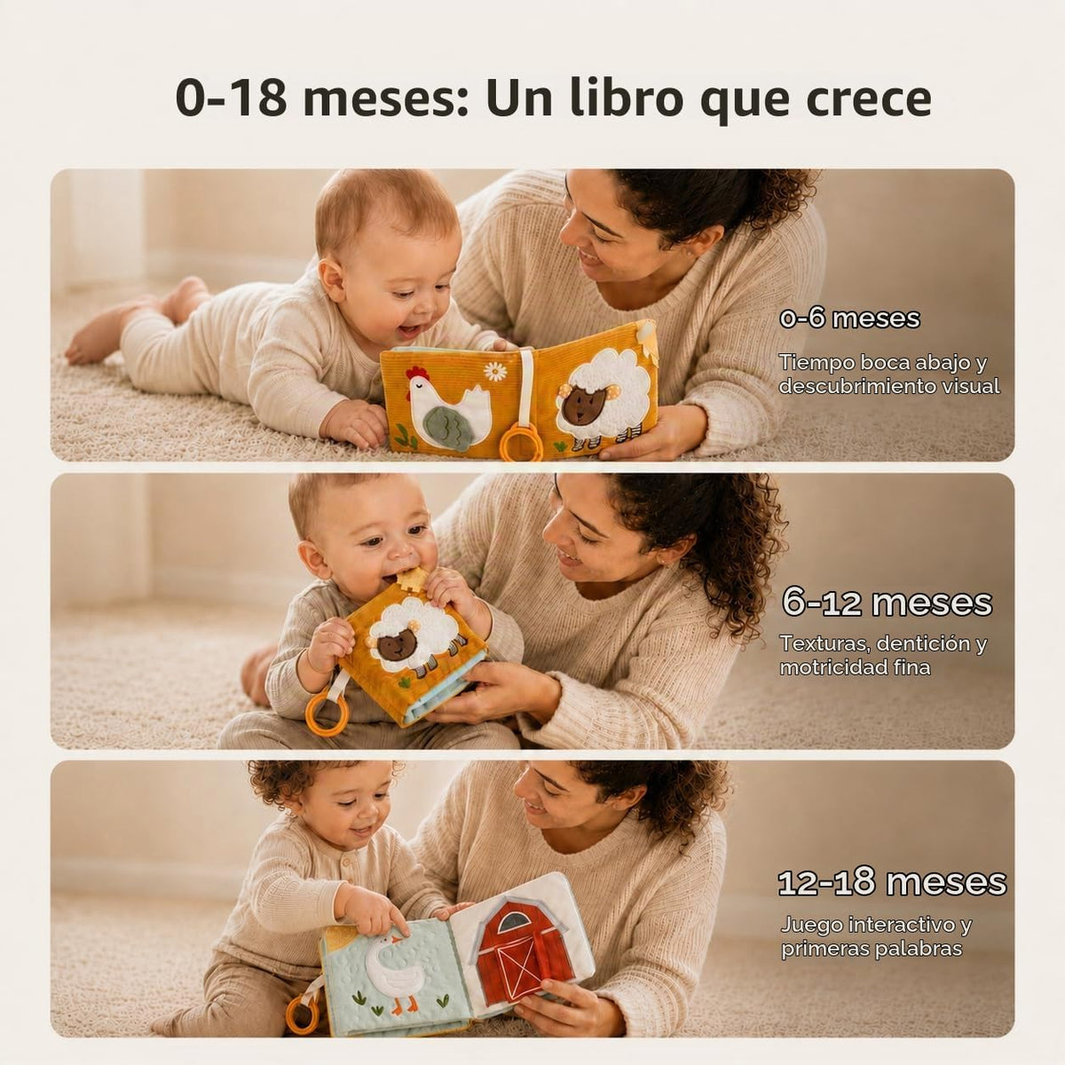let's make Libros para bebés, juguetes para tocar y sentir, lib...