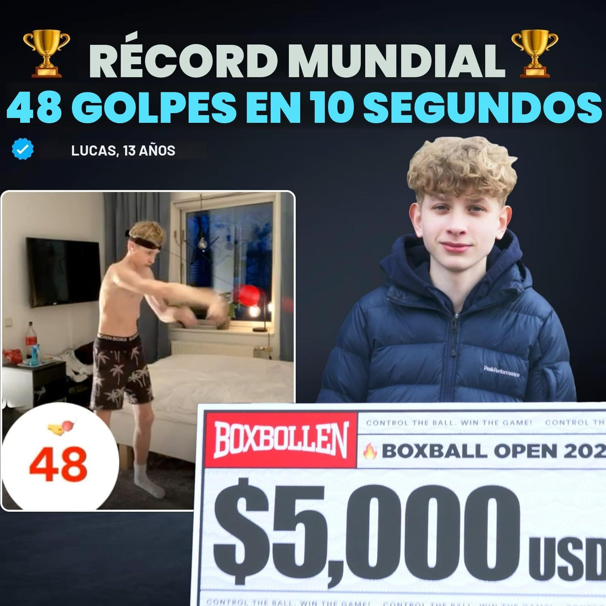 Boxbollen® Pelota de Reflejo de Boxeo - Juego de Entrenamiento en C...