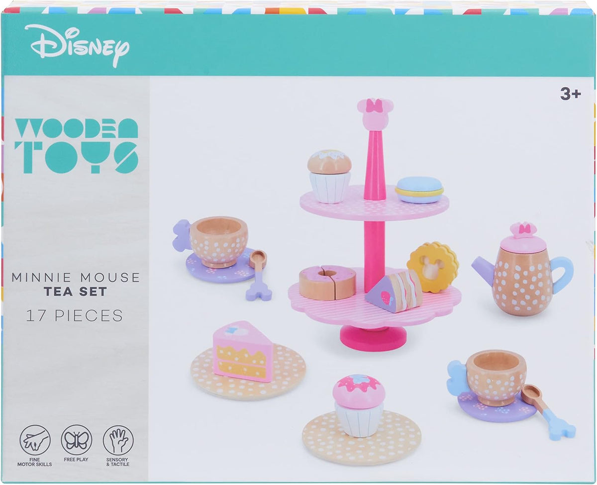 Just Play Disney Wooden Toys - Juego de té de Minnie Mouse, juego d...