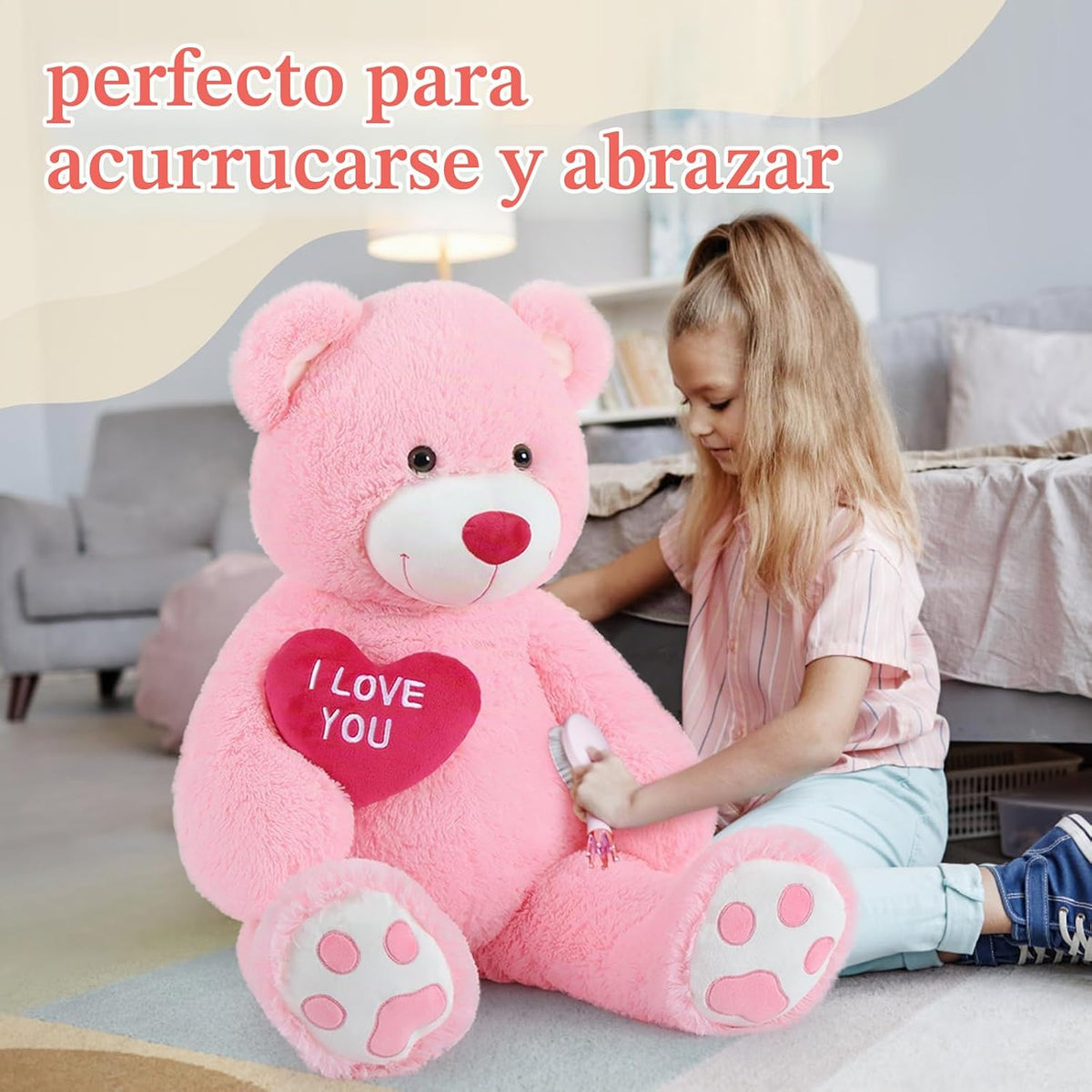 BENINY Osos de Peluche Gigantes de Corazón Rojo, Oso de Peluche Gra...