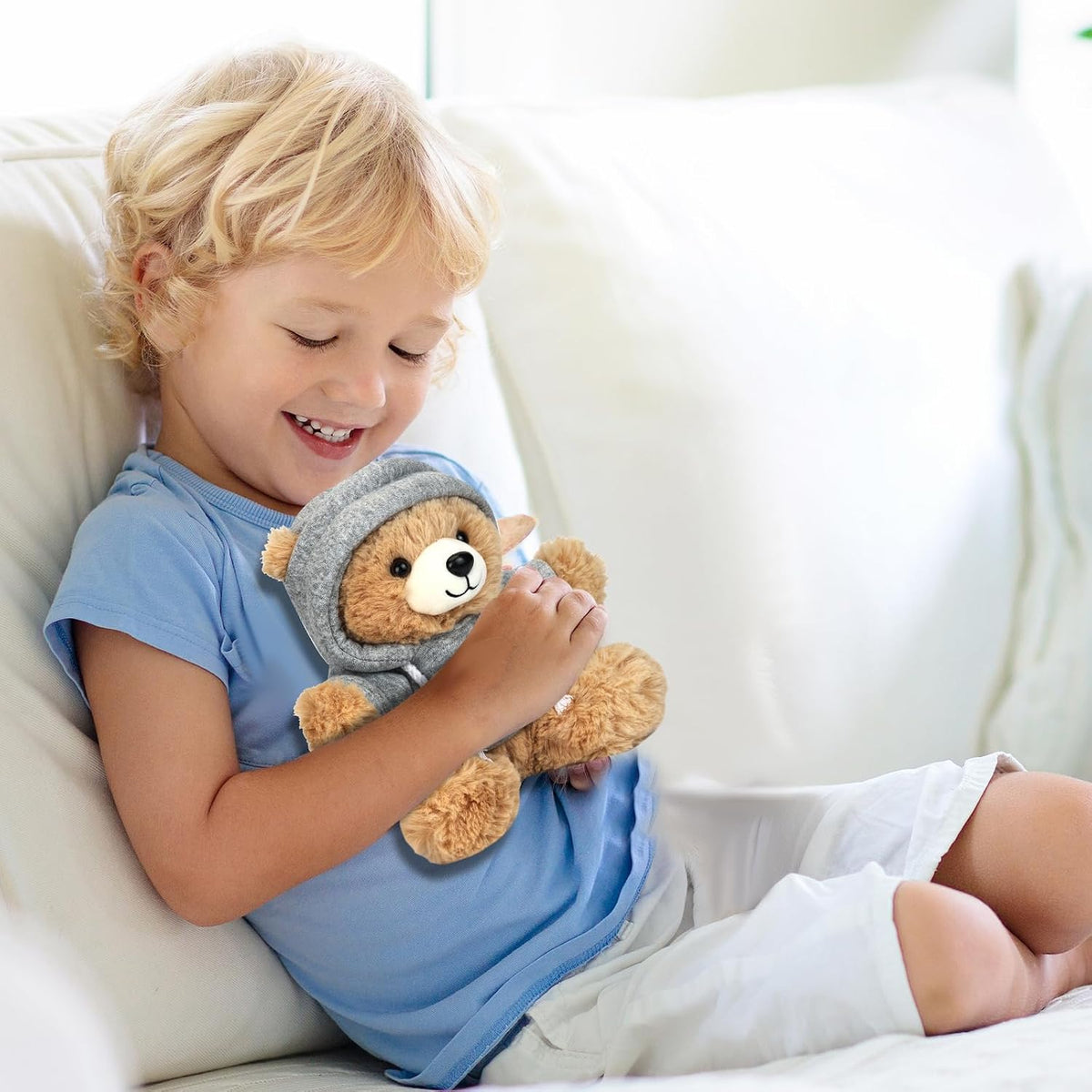 Osacoe Oso de peluche Big Hugs con caja de regalo, sudadera extraíb...