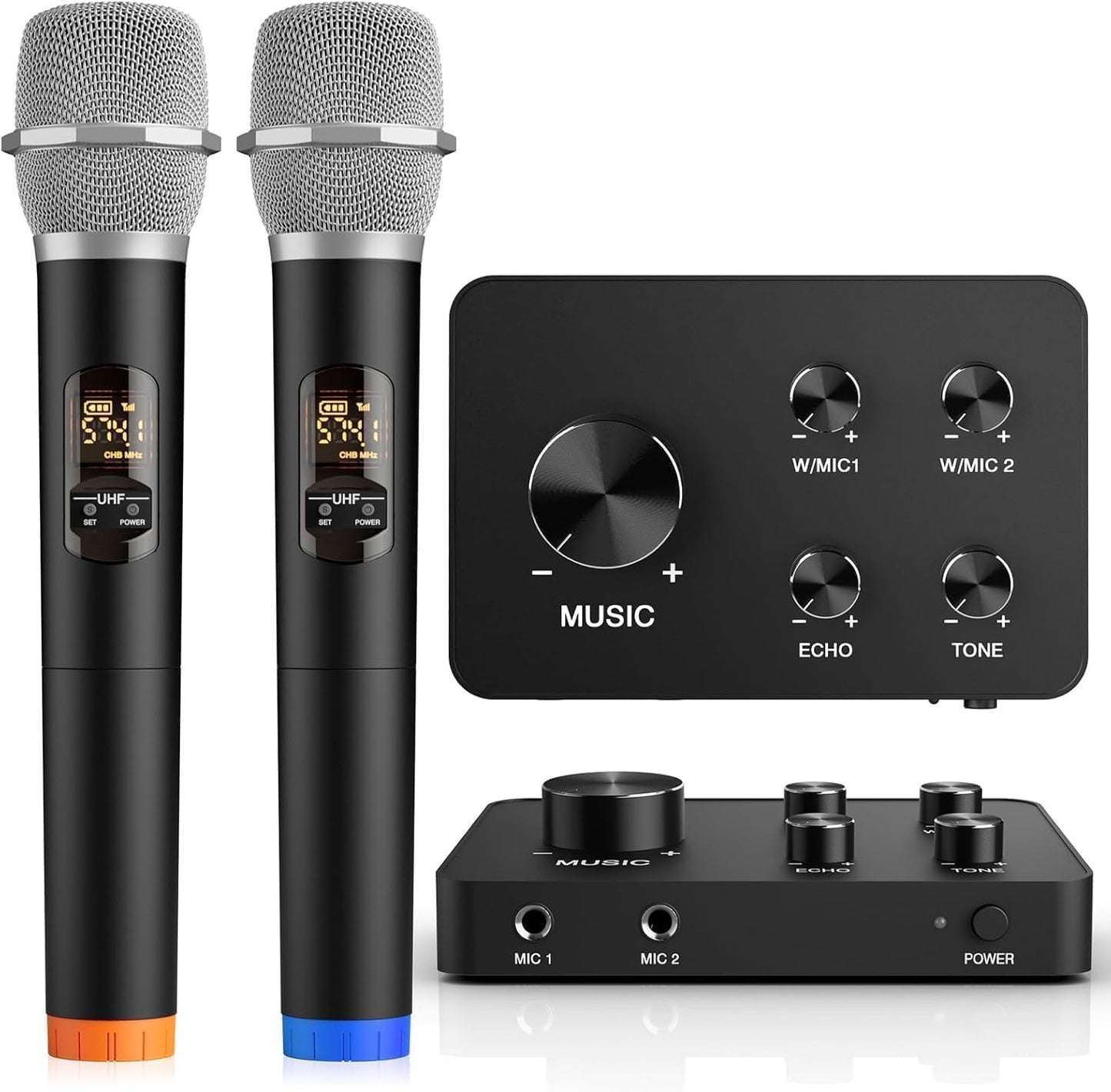 Sistema de mezclador de karaoke de micrófono inalámbrico, micrófono...