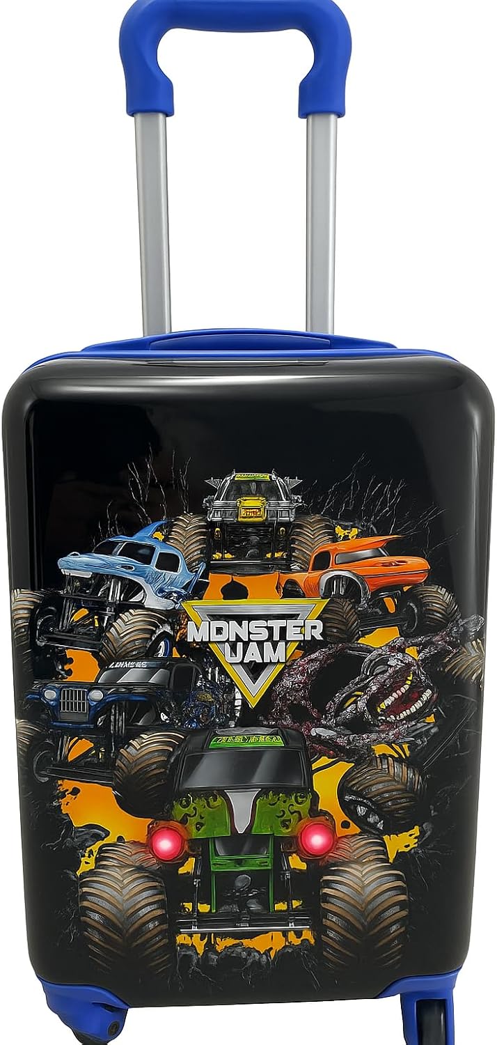 Fast Forward Monster Jam - Maleta rígida de 20 pulgadas, bonita y d...