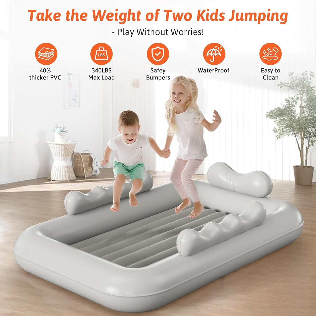 Cama de viaje inflable para niños con tienda de campaña a partir de...