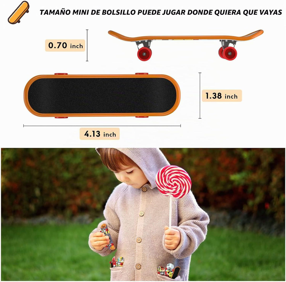 TIME4DEALS 4 piezas de juguetes para dedos, tablas profesionales pa...