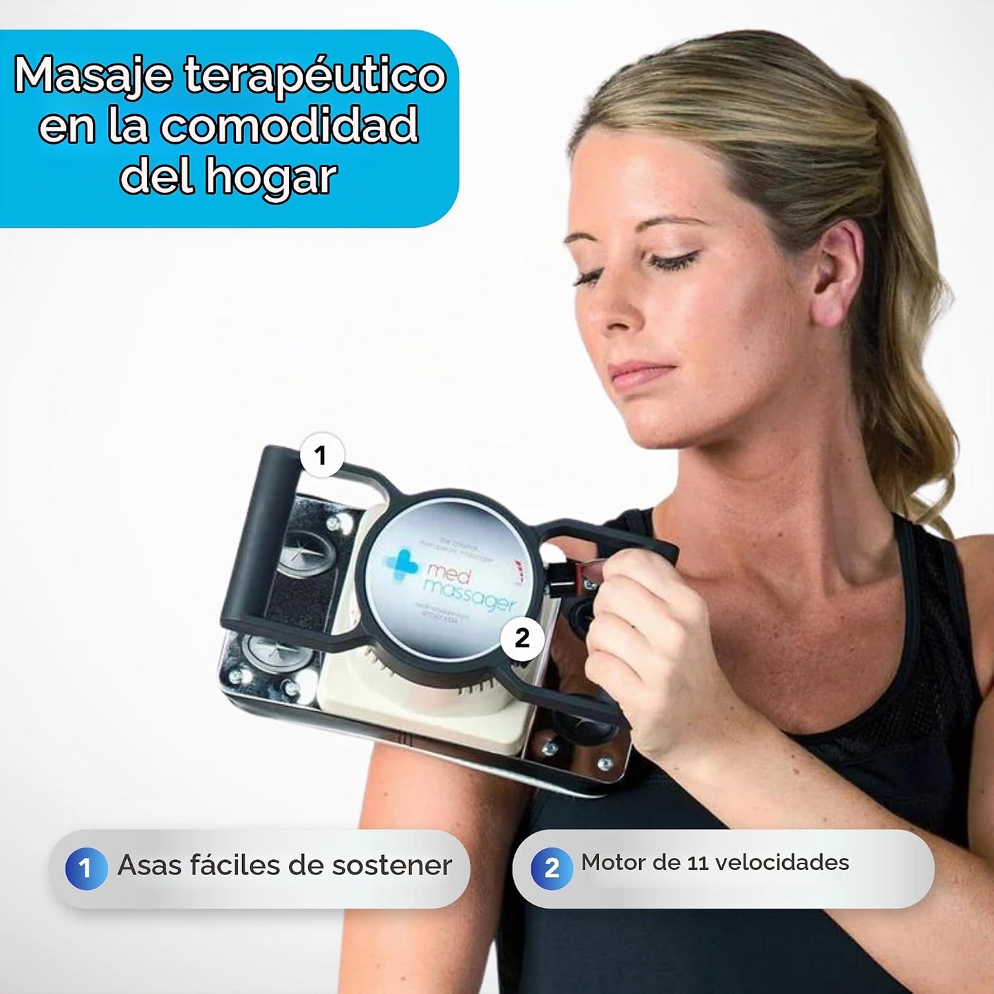 MedMassager Body Massager Plus | Unidad de terapia de masaje de tej...