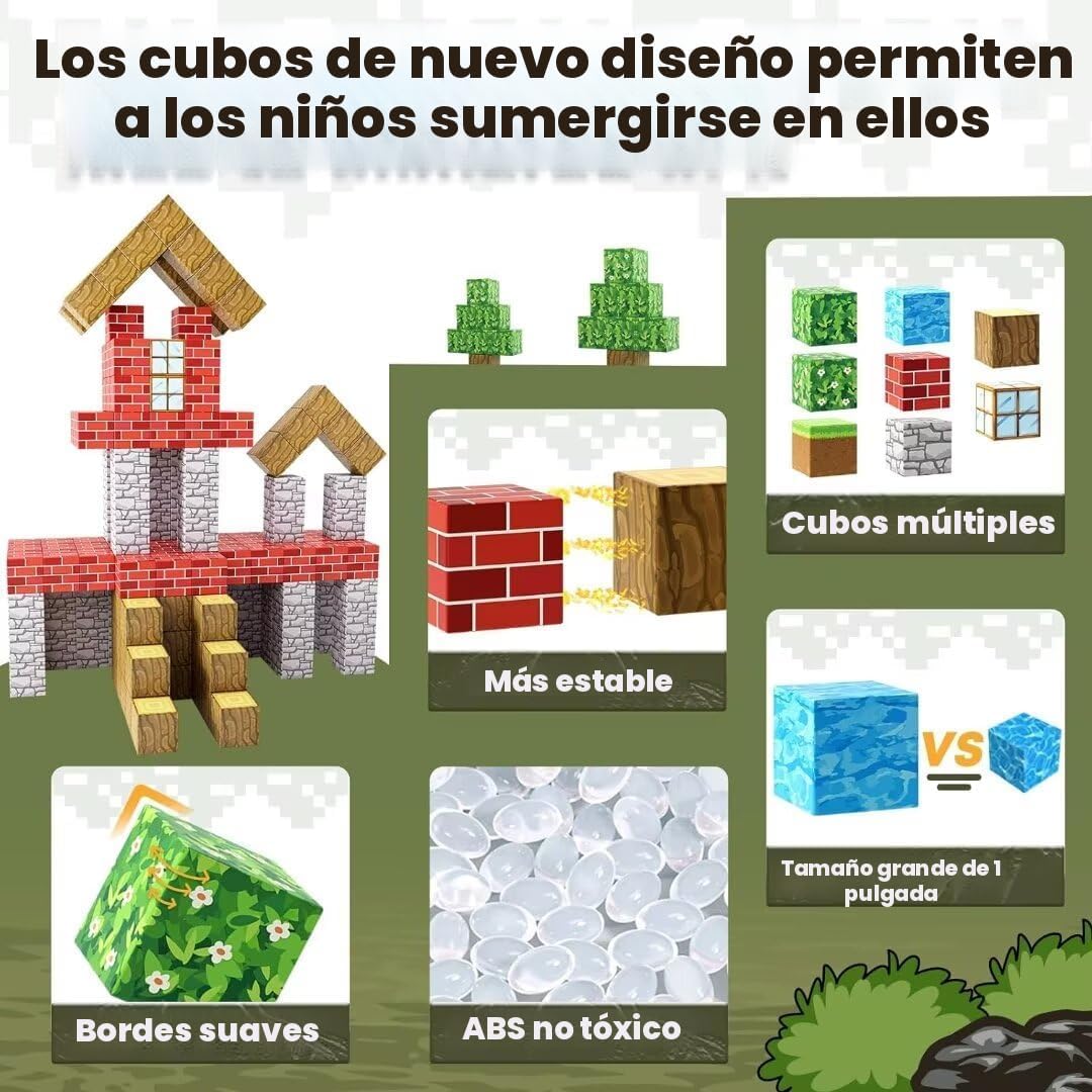 Bloques Magnéticos - Construye Mi Mundo Magnético, Juguetes Magnéti...